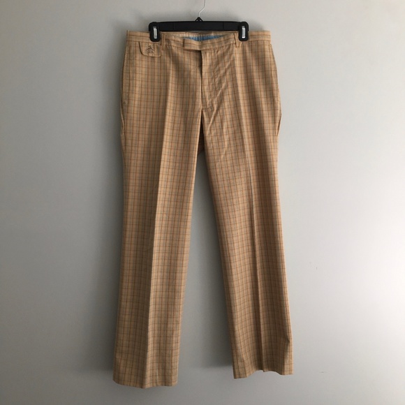 tan plaid pants mens